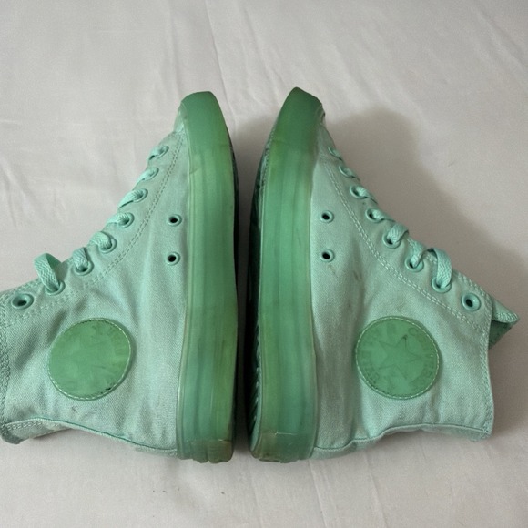 Converse All Star Chuck‎ Taylor Hi Top Peppermint Green Sneakers M 6.5/Women 8.5 - Picture 16 of 16